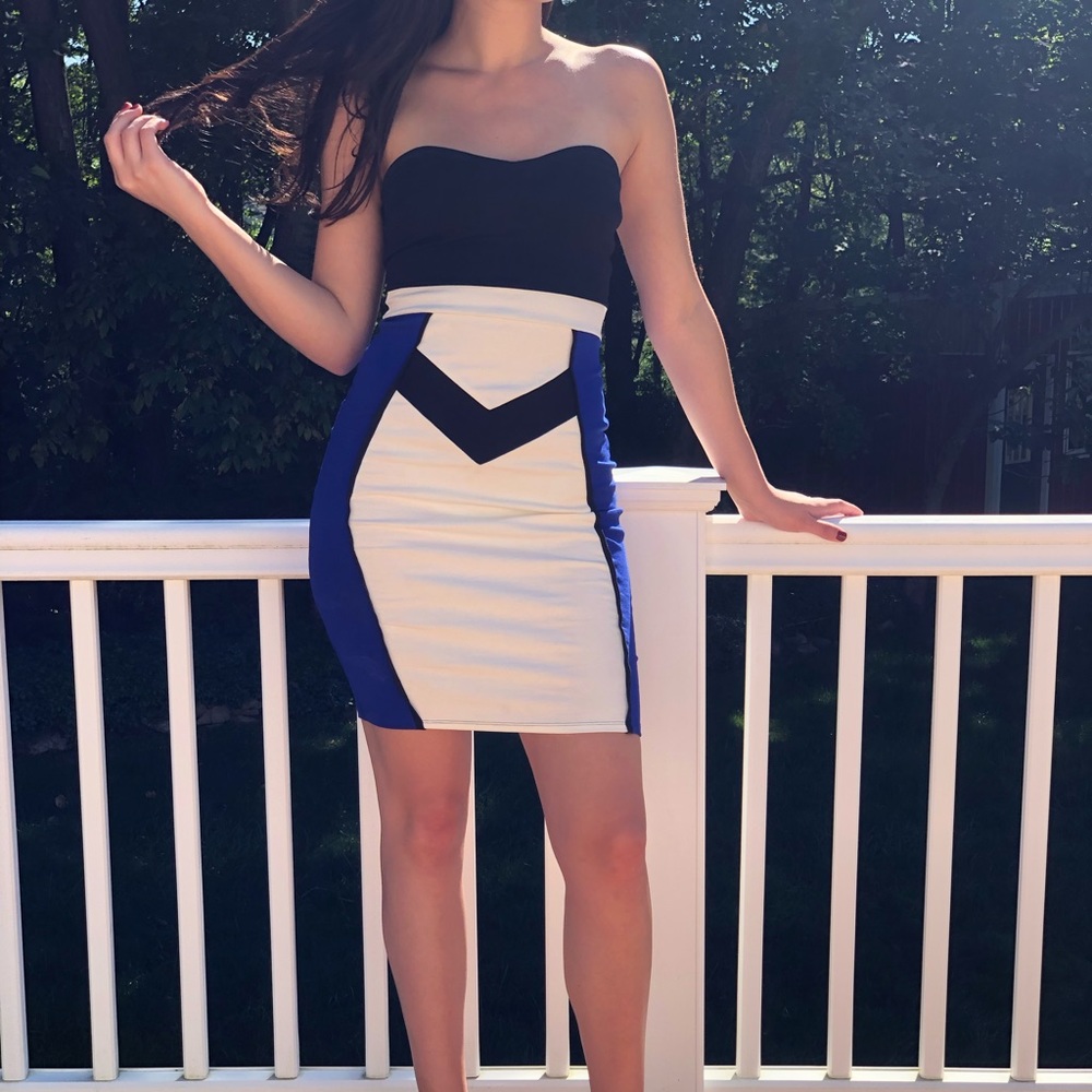 Strapless Midi Dress